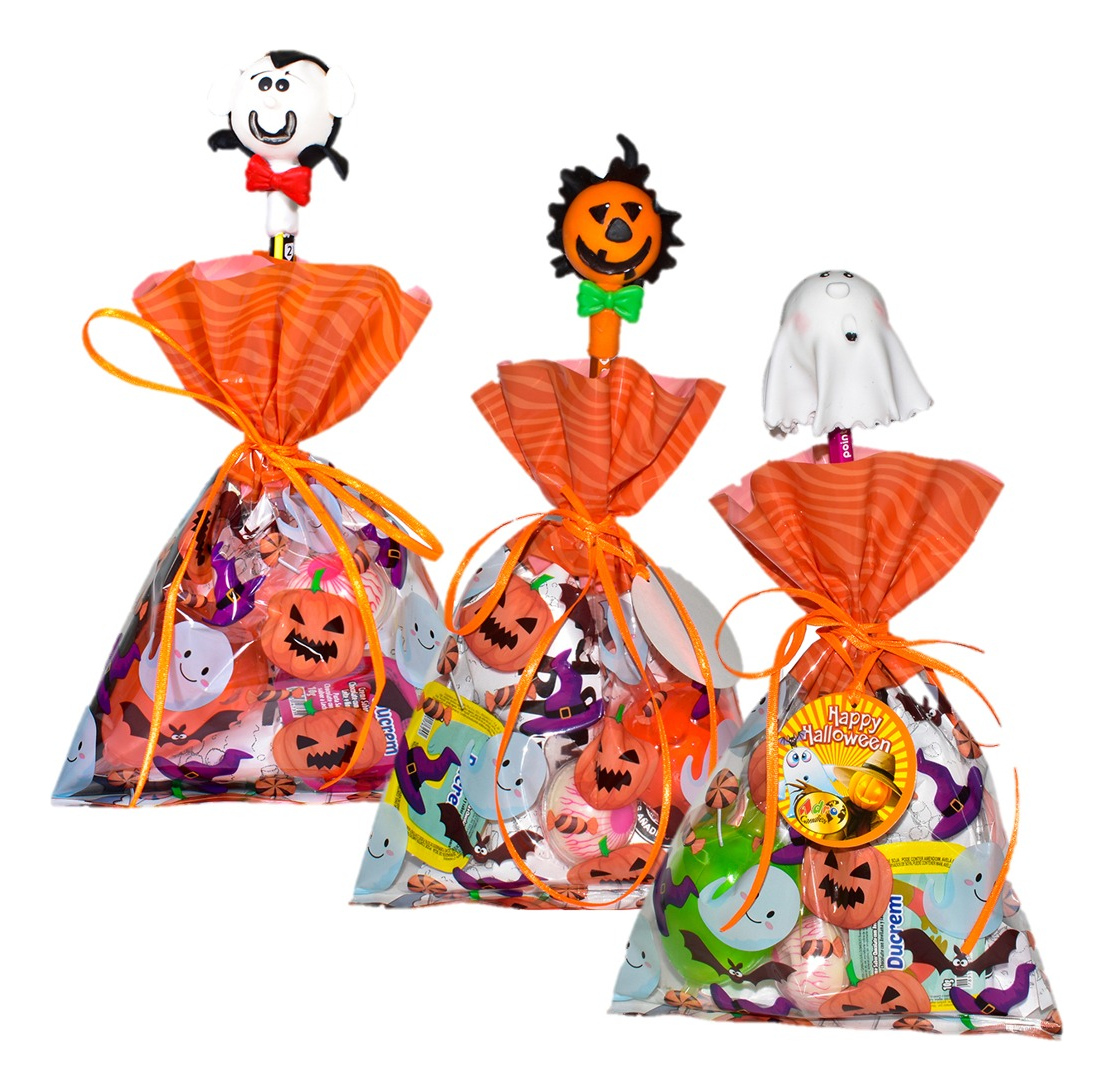 Bolsa Halloween Con Dulces Y Lápiz 60 g X 3 Uds